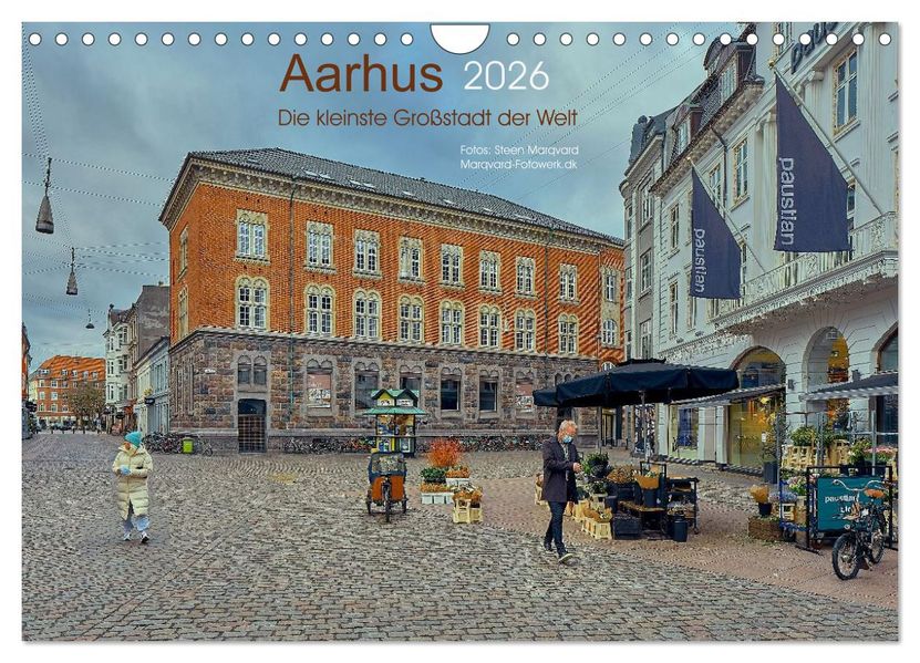 AARHUS die kleinste Großstadt der Welt (Wandkalender 2026 DIN A4 quer) CALVENDO Monatskalender