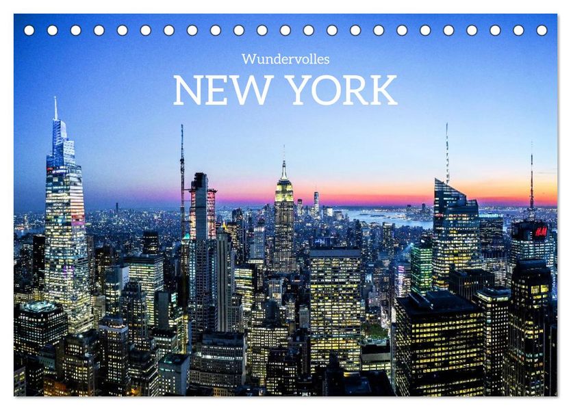 Wundervolles New York (Tischkalender 2026 DIN A5 quer) CALVENDO Monatskalender