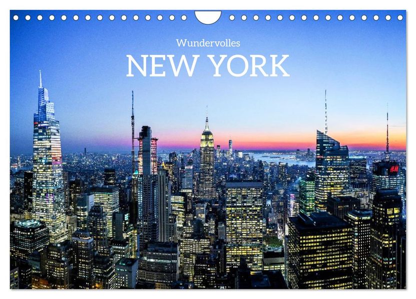 Wundervolles New York (Wandkalender 2026 DIN A4 quer) CALVENDO Monatskalender