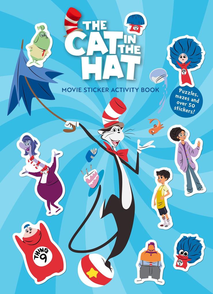 CAT IN HAT MOVIE STICKER AB PB