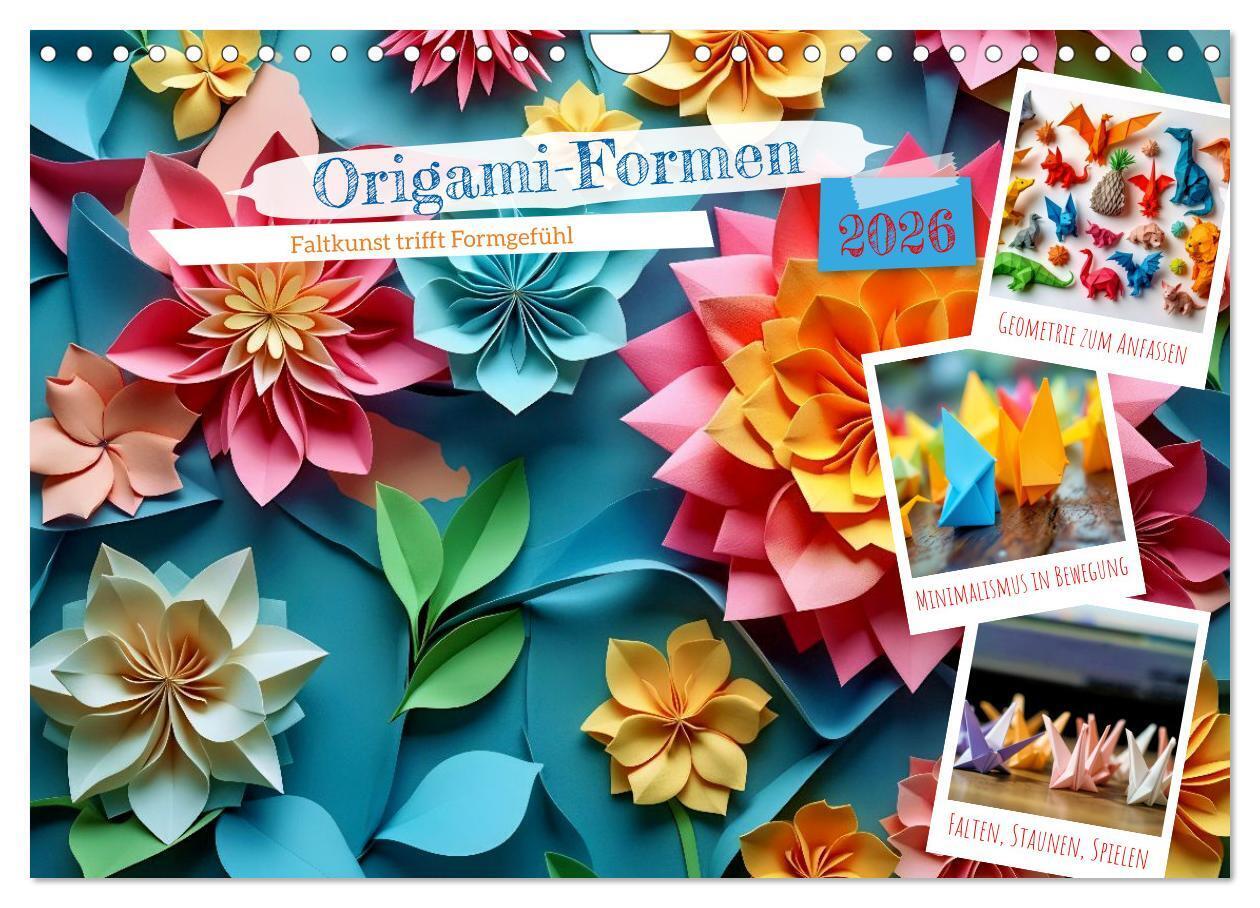 Origami-Formen (Wandkalender 2026 DIN A4 quer) CALVENDO Monatskalender