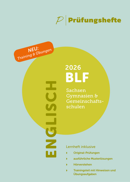 Prüfungsheft & Training - 2026 BLF Englisch - Sachsen - Original-Prüfungen und Lösungen