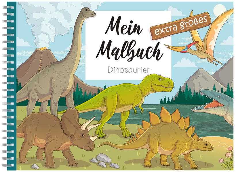 Mein extra großes Malbuch - Dinosaurier