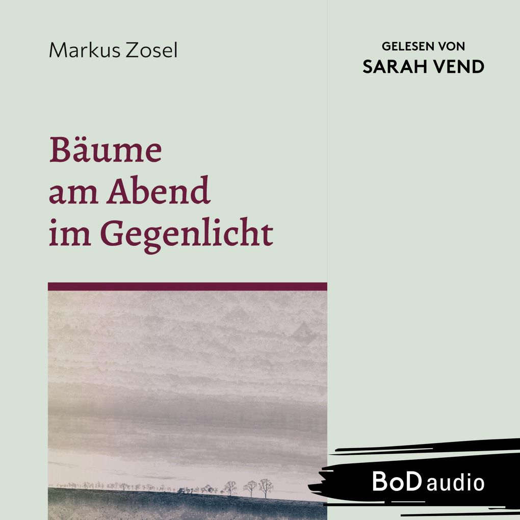 Bäume am Abend im Gegenlicht