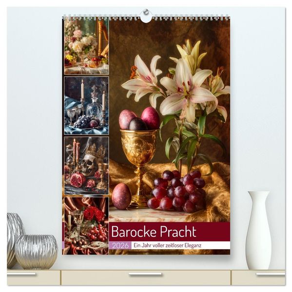 Barocke Pracht (hochwertiger Premium Wandkalender 2026 DIN A2 hoch) Kunstdruck in Hochglanz
