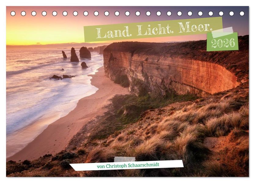 Land. Licht. Meer. (Tischkalender 2026 DIN A5 quer) CALVENDO Monatskalender