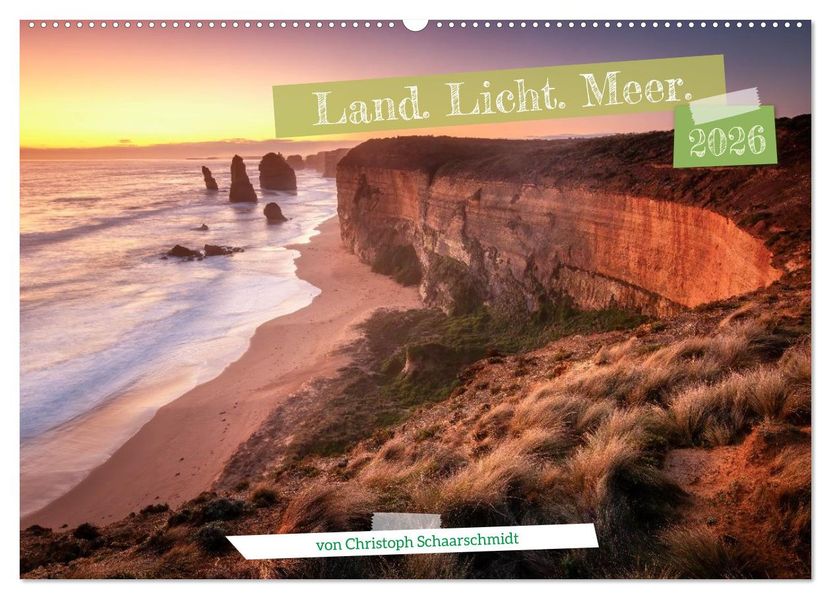 Land. Licht. Meer. (Wandkalender 2026 DIN A2 quer) CALVENDO Monatskalender