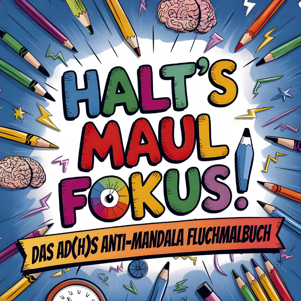 Halts Maul Fokus!: Das AD(H)S Anti-Mandala Fluchmalbuch zum Abreagieren und Abschalten