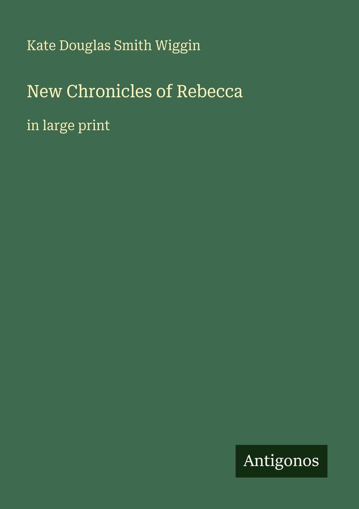 New Chronicles of Rebecca