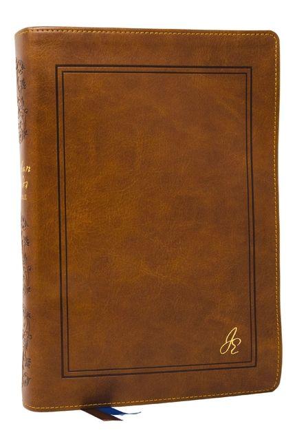 The Jonathan Edwards Study Bible: Experience Abiding Joy in Christ (NKJV Brown Leathersoft Red Letter Comfort Print Thumb Indexed)
