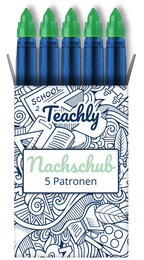 Teachly Nachschub Patrone 5er Set Grün