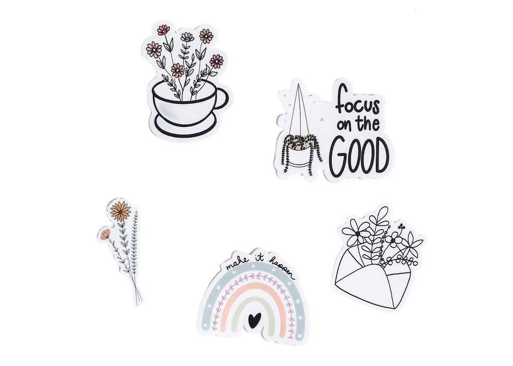 Teachly Sticker-Bundle Bloom Blumen 5er Set