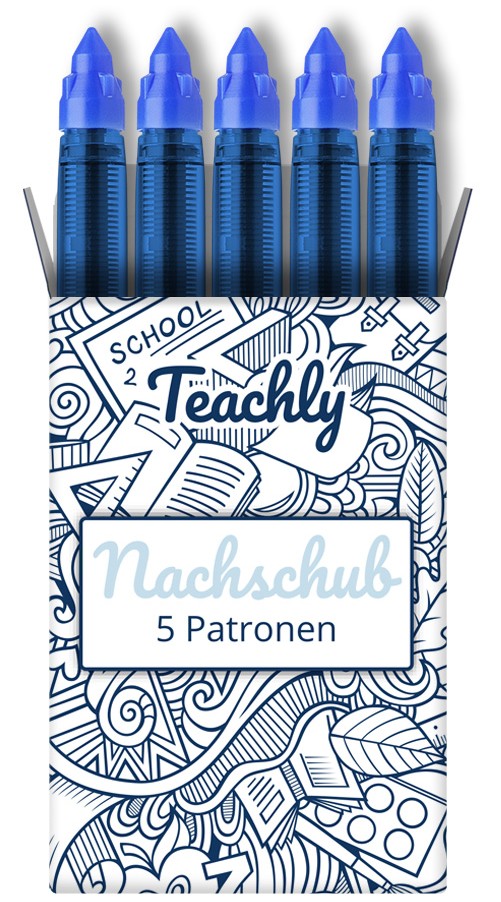 Teachly Nachschub Patrone 5er Set Blau