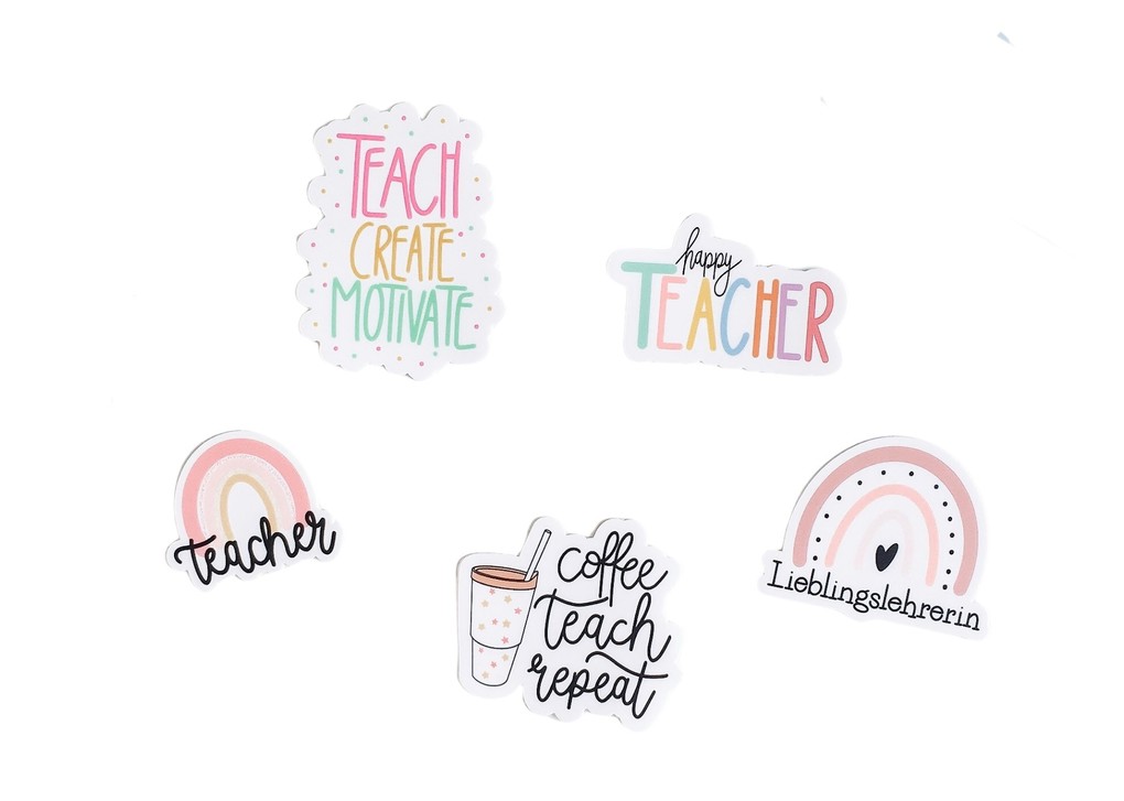 Teachly Sticker-Bundle Lieblingslehrerin 5er Set