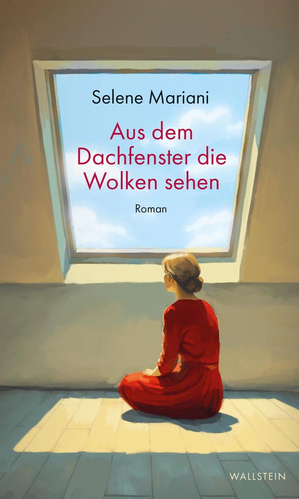 Aus dem Dachfenster die Wolken sehen