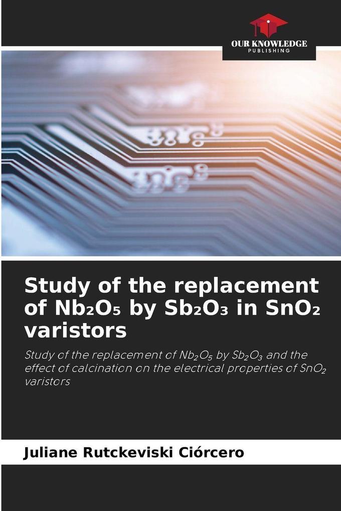 Study of the replacement of NbO by SbO in SnO varistors