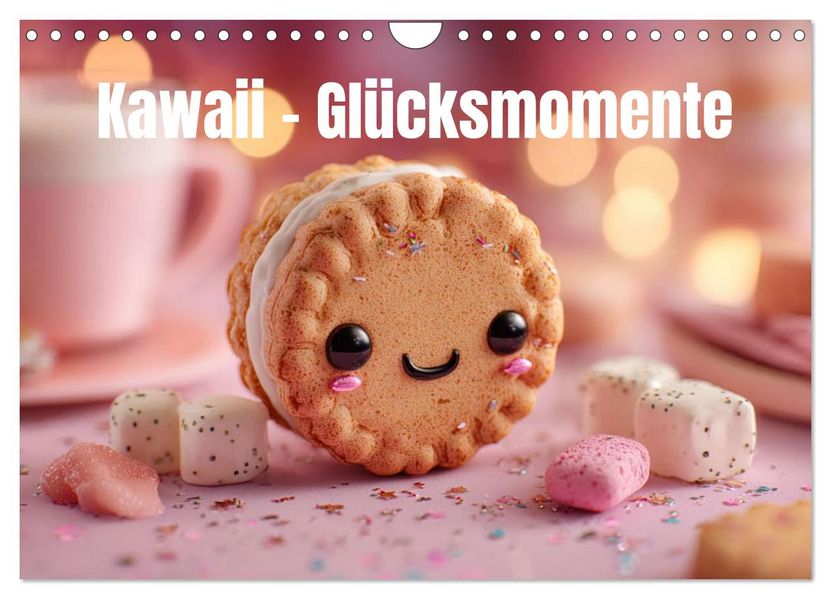 Kawaii-Glücksmomente (Wandkalender 2026 DIN A4 quer) CALVENDO Monatskalender