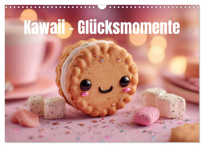 Kawaii-Glücksmomente (Wandkalender 2026 DIN A3 quer) CALVENDO Monatskalender