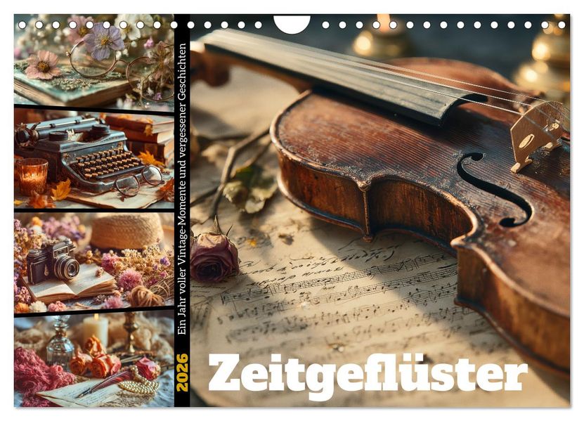 Zeitgeflüster (Wandkalender 2026 DIN A4 quer) CALVENDO Monatskalender