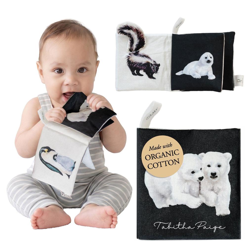 Organic Tummy Time Crinkle Book for Baby