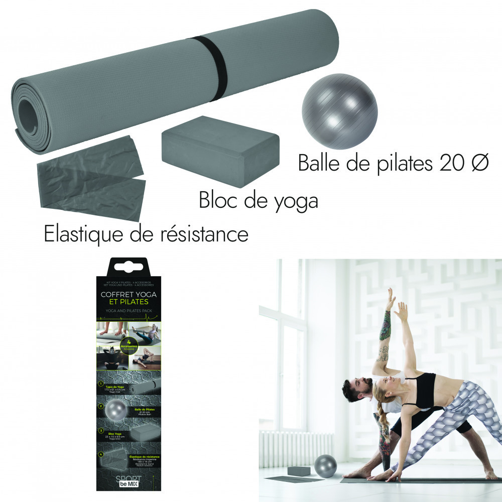 Yoga- und Pilates-Set 4 Zubehoerteile