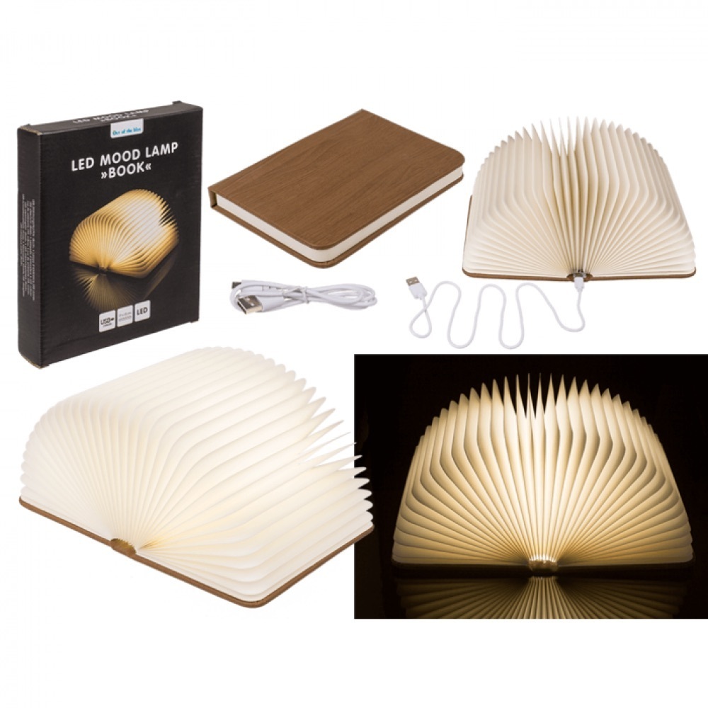 Zentrada Led-Stimmungsleuchte Buch Ca.17 X 13 Cm