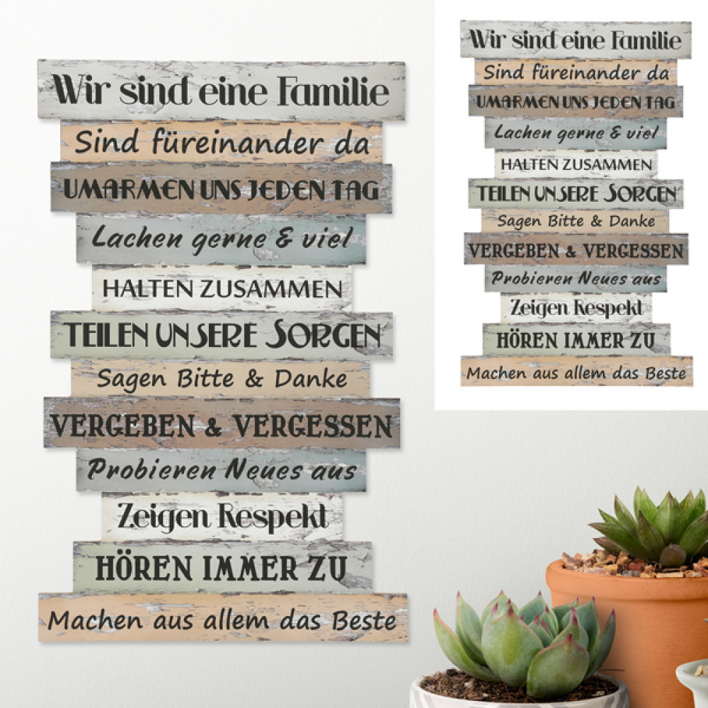 Bild 'Familienregeln' ca. 51x33cm