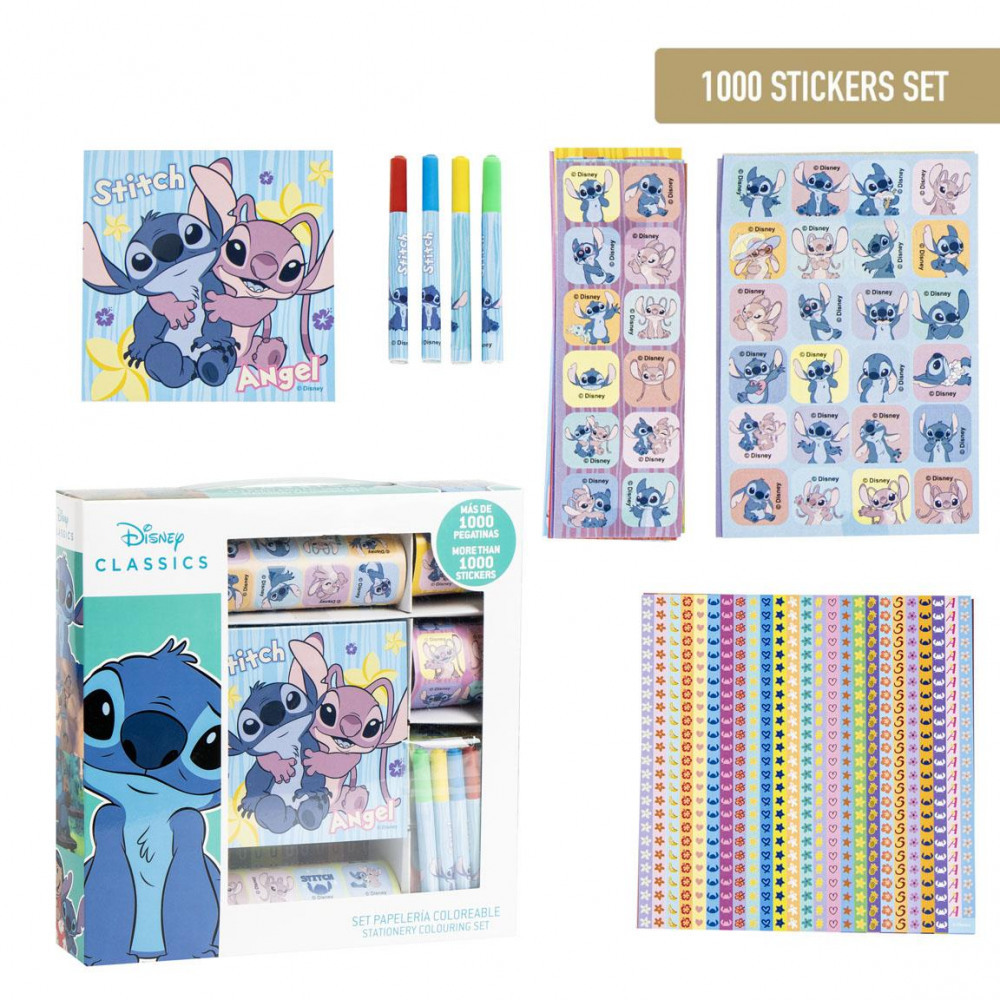STITCH - Stickerpaket 1000 Stueck mehrfarbig