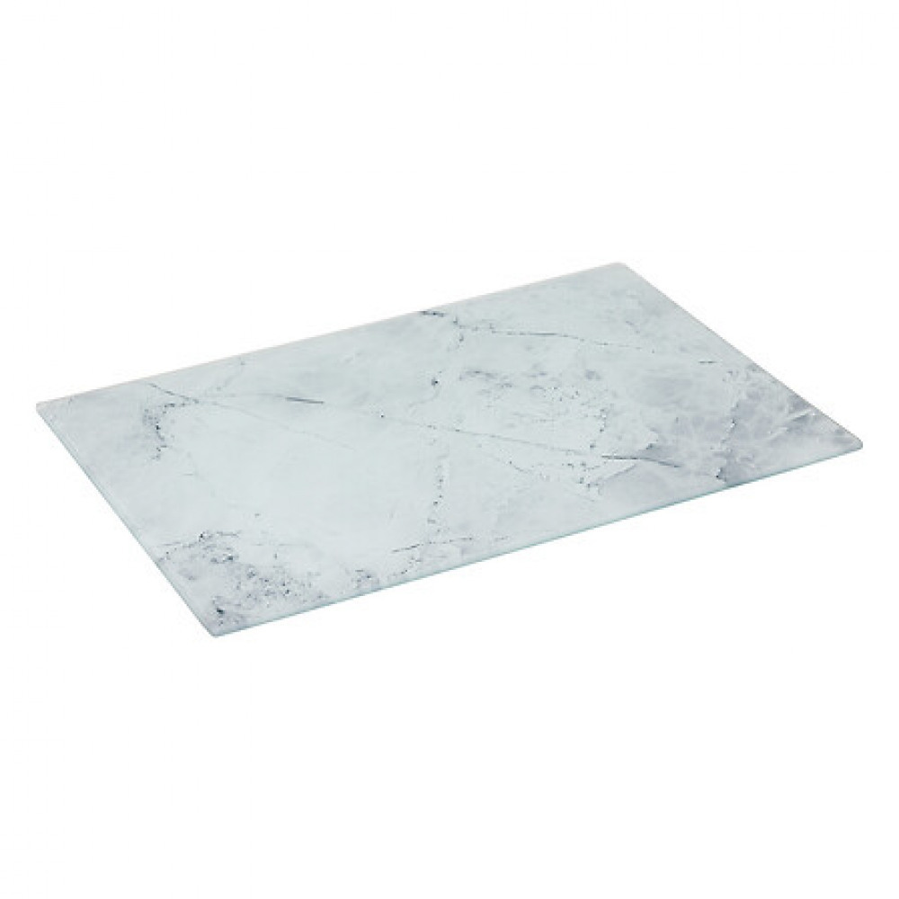 Schneidebrett Version 30x20 Marmor schwarz weiss