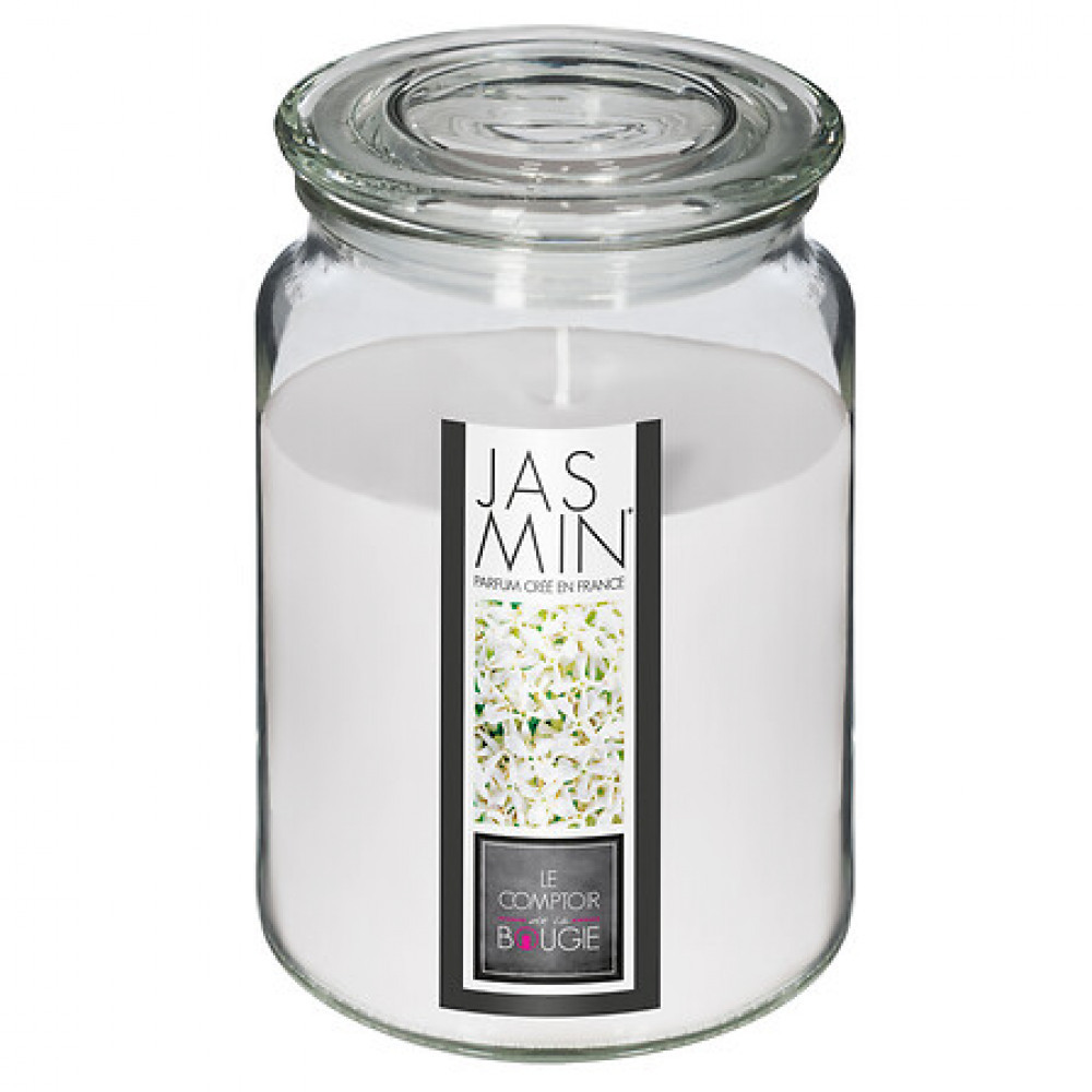 Duftkerze vr Jasmin 510g weiss