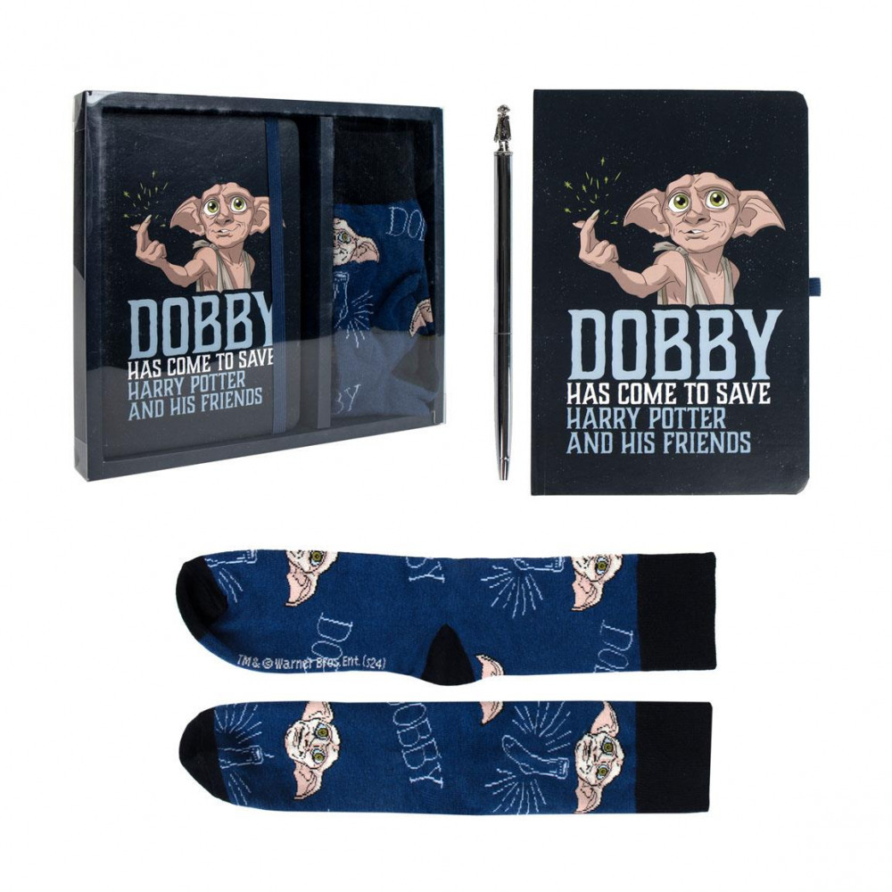 HARRY POTTER - Schreibwarenset Socken Dobby blau