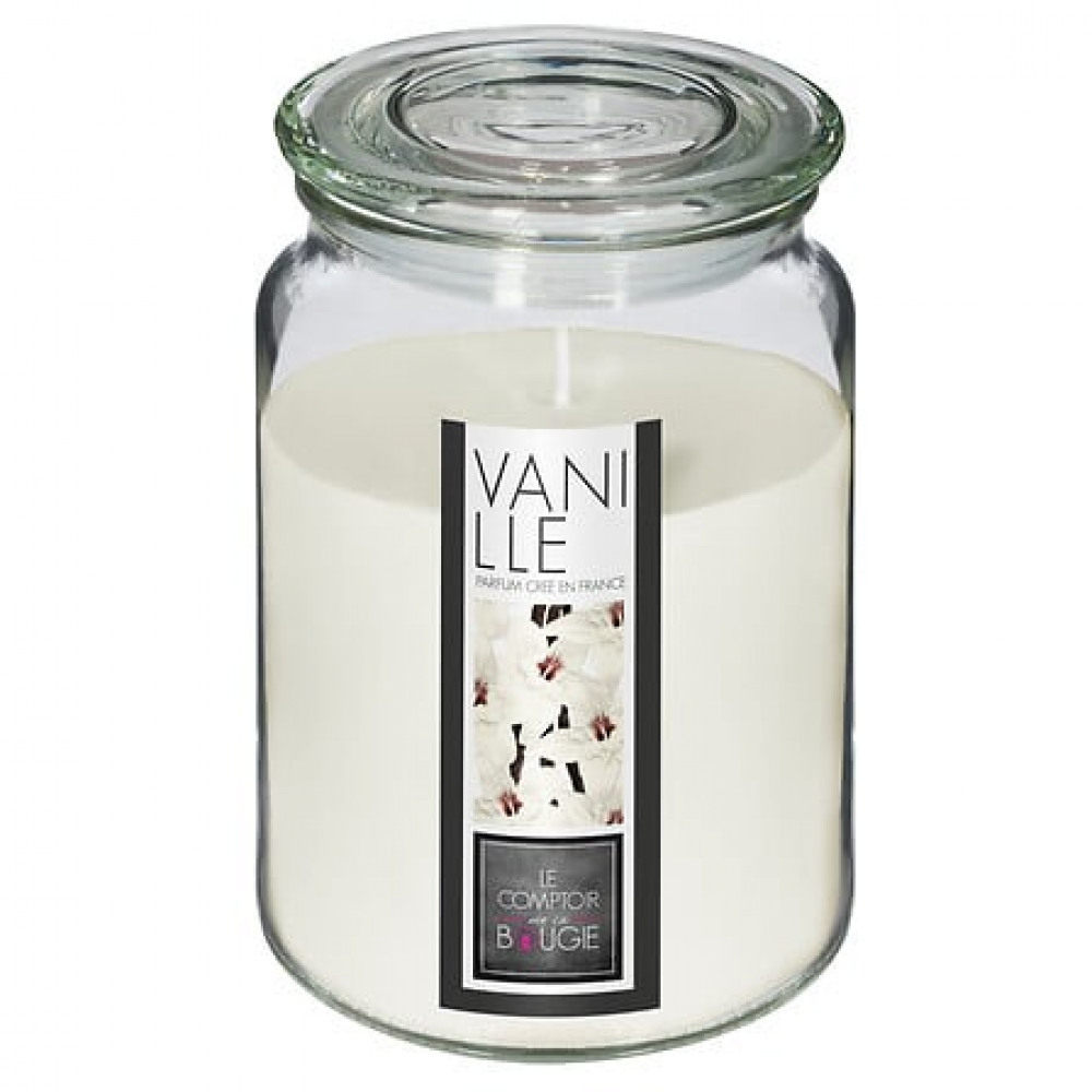Duftkerze Vr Vanille 510g weiss
