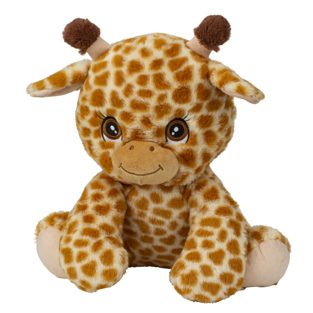 Giraffe mit huebschen Augen sitzend h=33cm