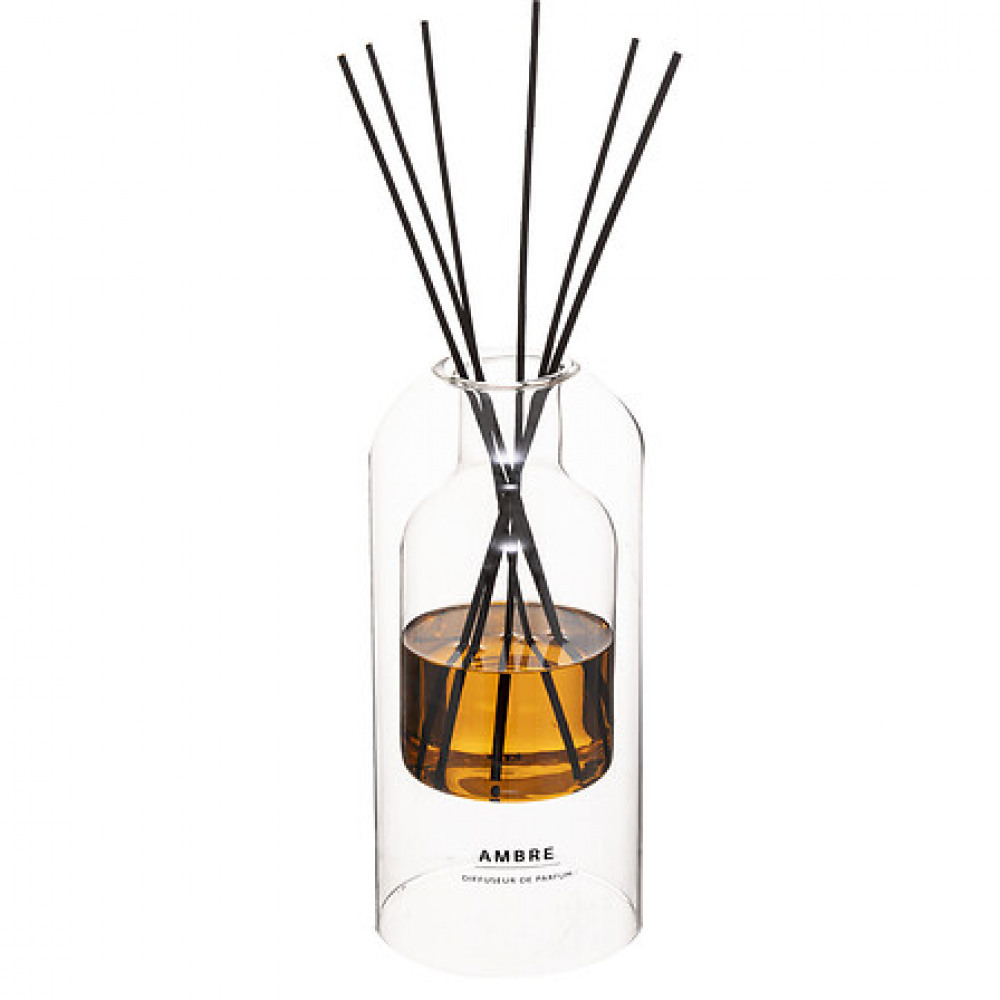 Ilan Diffusor aus bernsteinfarbenem Glas 500 ml