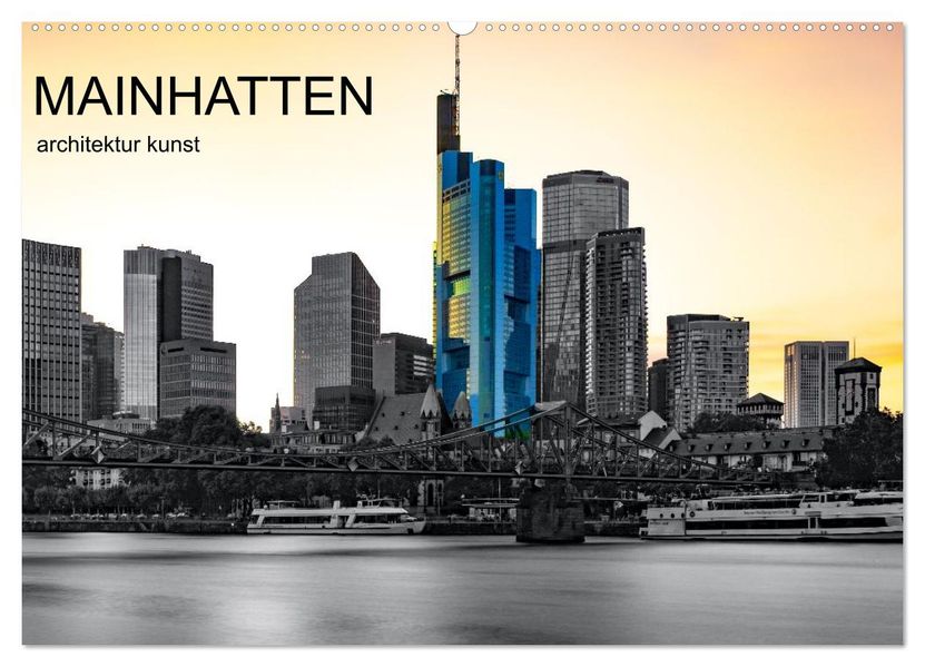 MAINHATTEN architektur kunst (Wandkalender 2026 DIN A2 quer) CALVENDO Monatskalender