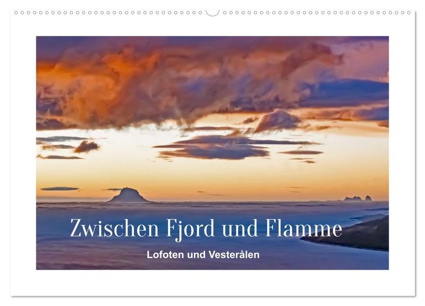 Zwischen Fjord und Flamme (Wandkalender 2026 DIN A2 quer) CALVENDO Monatskalender