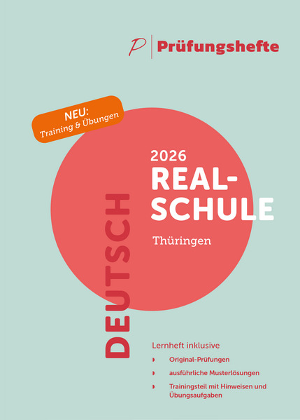 Prüfungsheft & Training - 2026 Deutsch Realschule - Thüringen - Original-Prüfungen und Lösungen