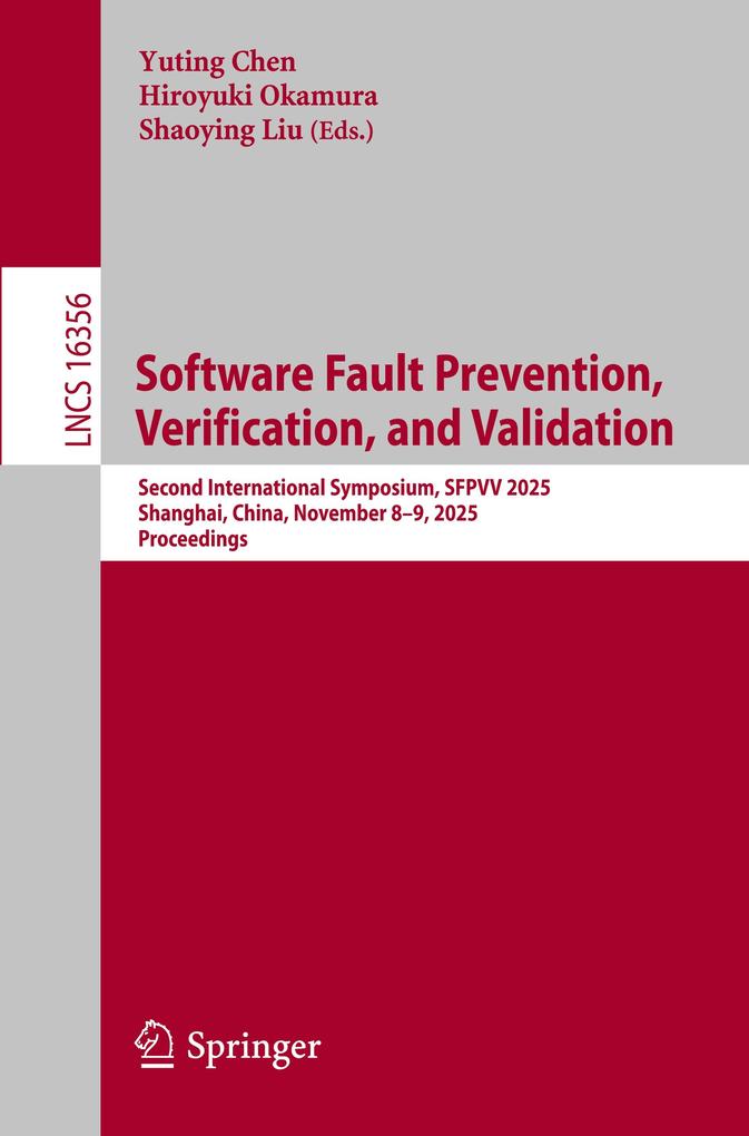 Software Fault Prevention Verification and Validation