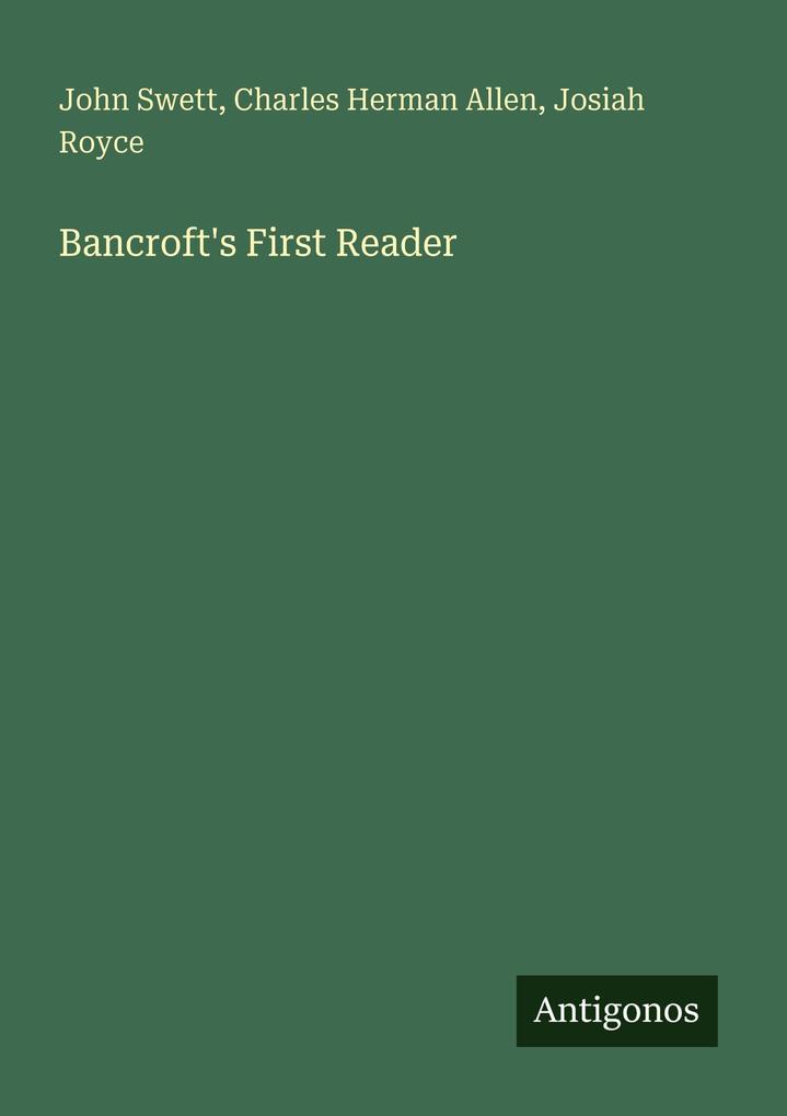 Bancroft's First Reader