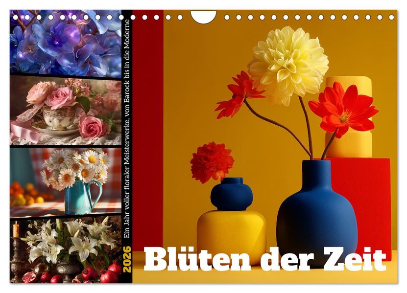 Blüten der Zeit (Wandkalender 2026 DIN A4 quer) CALVENDO Monatskalender