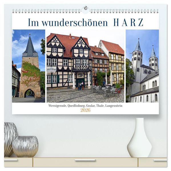 Im wunderschönen Harz (hochwertiger Premium Wandkalender 2026 DIN A2 quer) Kunstdruck in Hochglanz