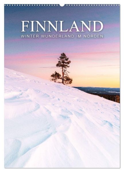 Finnland - Winter Wunderland (Wandkalender 2026 DIN A2 hoch) CALVENDO Monatskalender