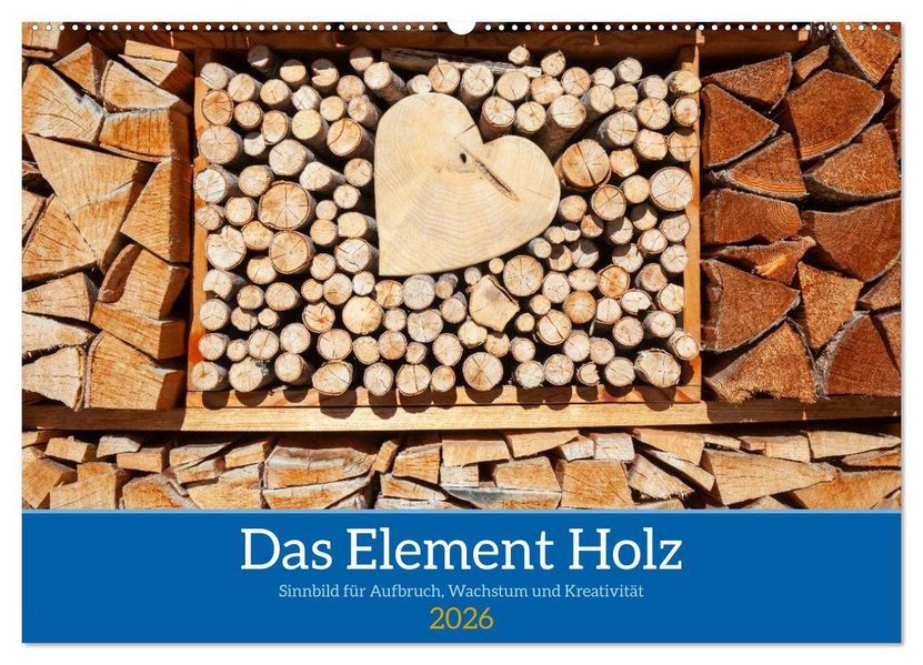 Das Element Holz - Ein Sinnbild (Wandkalender 2026 DIN A2 quer) CALVENDO Monatskalender