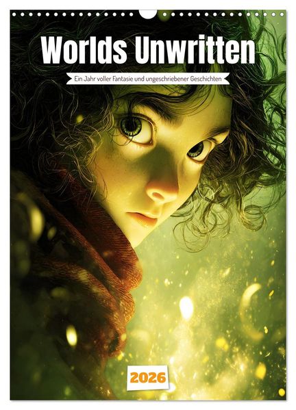 Worlds Unwritten (Wandkalender 2026 DIN A3 hoch) CALVENDO Monatskalender