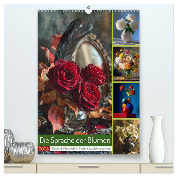 Die Sprache der Blumen (hochwertiger Premium Wandkalender 2026 DIN A2 hoch) Kunstdruck in Hochglanz