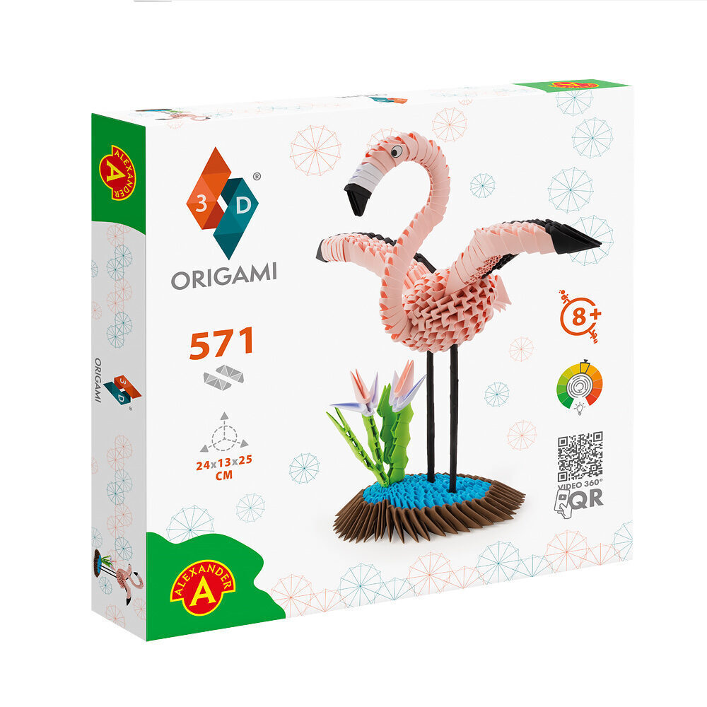 ORIGAMI 3D Flamingo