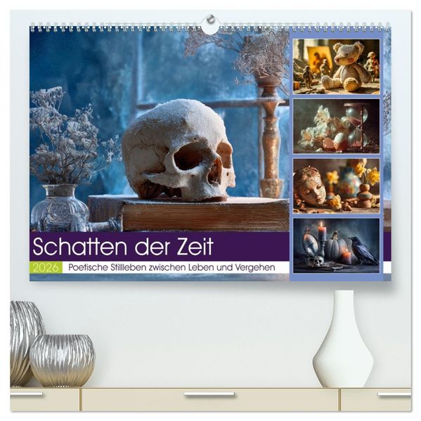 Schatten der Zeit (hochwertiger Premium Wandkalender 2026 DIN A2 quer) Kunstdruck in Hochglanz