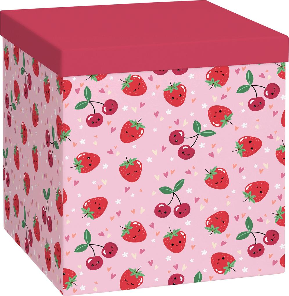 Geschenkbox Cube Yumi rosa