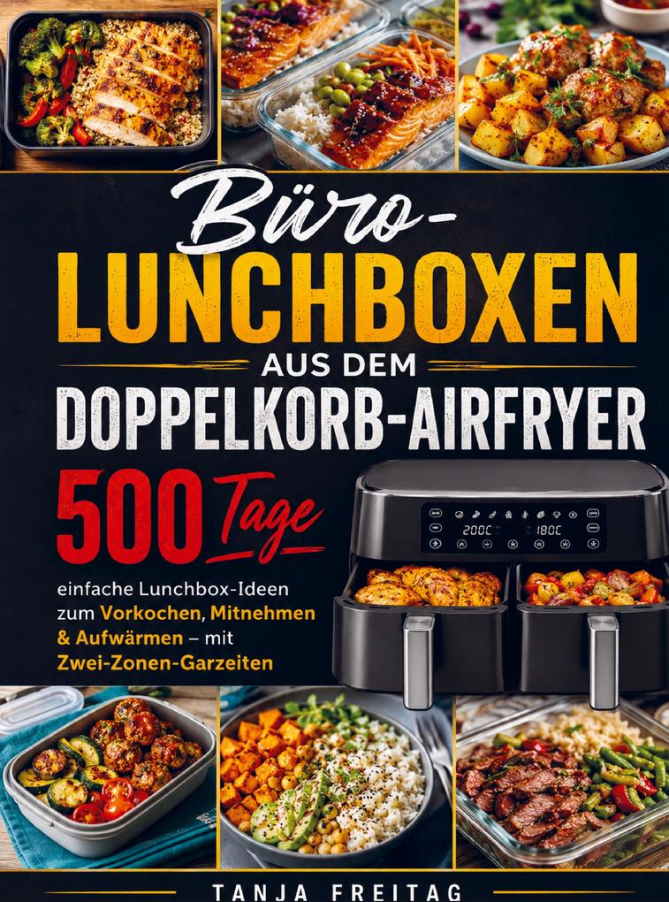 Büro-Lunchboxen aus dem Doppelkorb-Airfryer