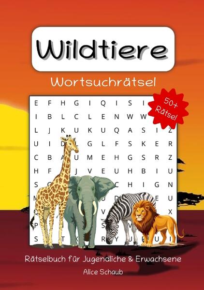 Wildtiere Wortsuchrätsel